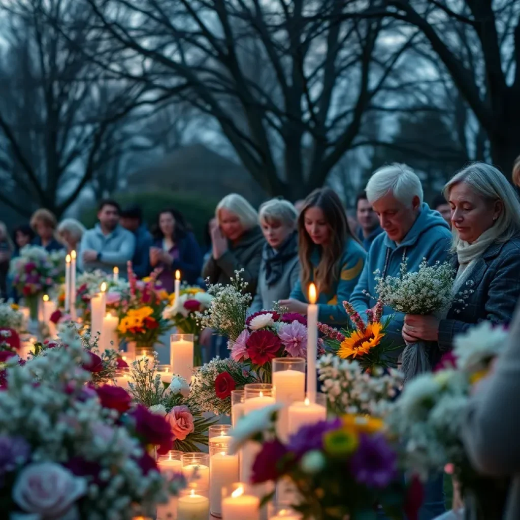 Community gathering in memory of Mary Jo Paler