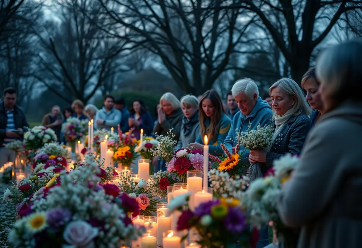 Community gathering in memory of Mary Jo Paler
