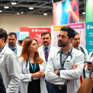Hematology experts discussing research at the European Hematology Association Congress 2025.