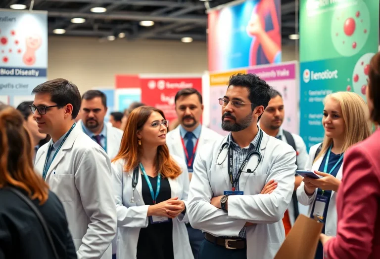 Hematology experts discussing research at the European Hematology Association Congress 2025.