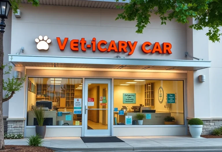 Exterior view of Emergency Veterinary Care Center in Kalamazoo