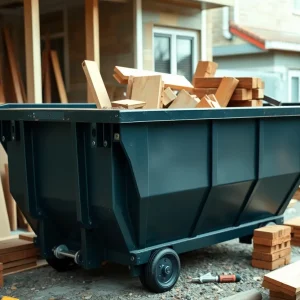 Colorful dumpsters for home renovation in Southeast Michigan