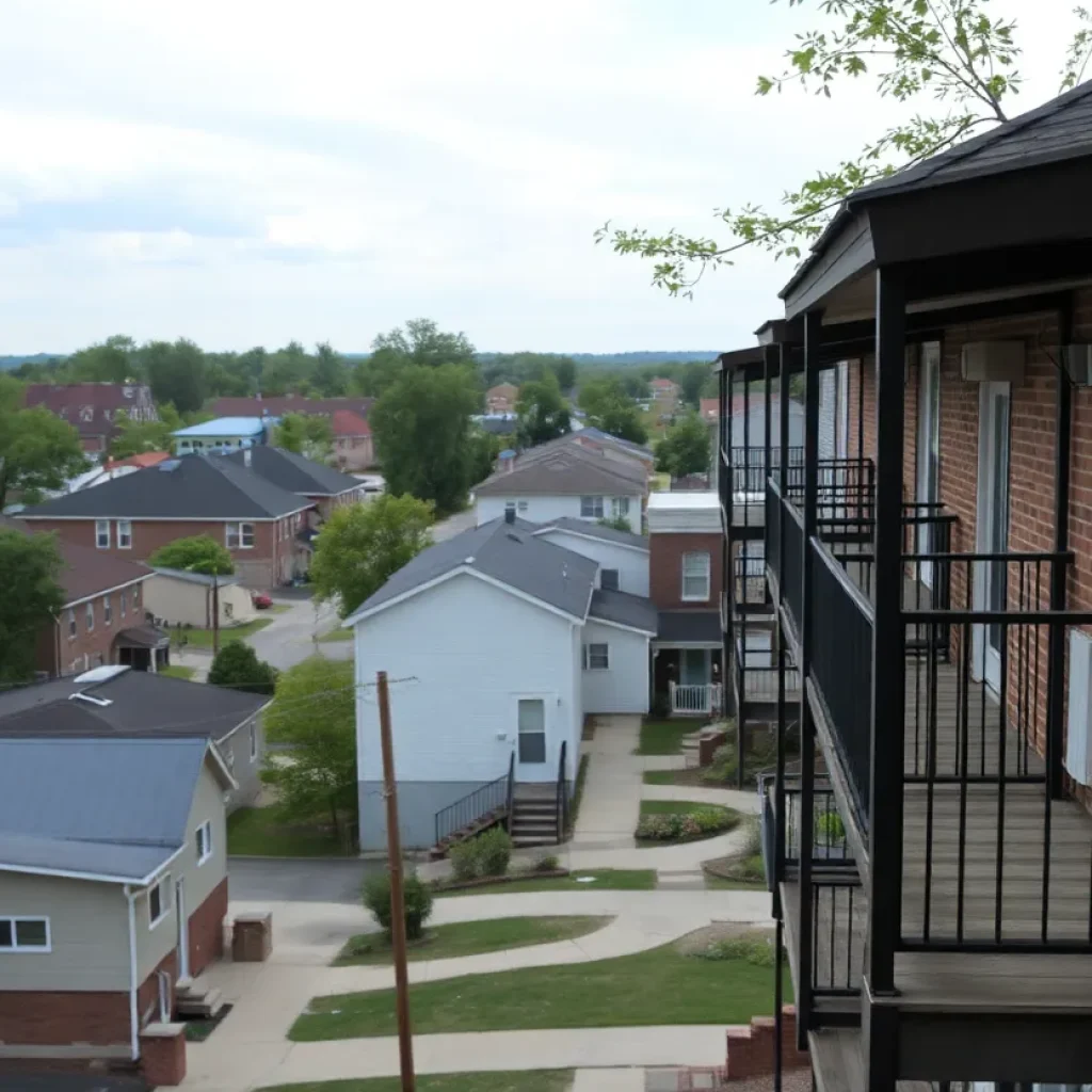 Scenic view of Flint, Michigan reflecting affordable housing