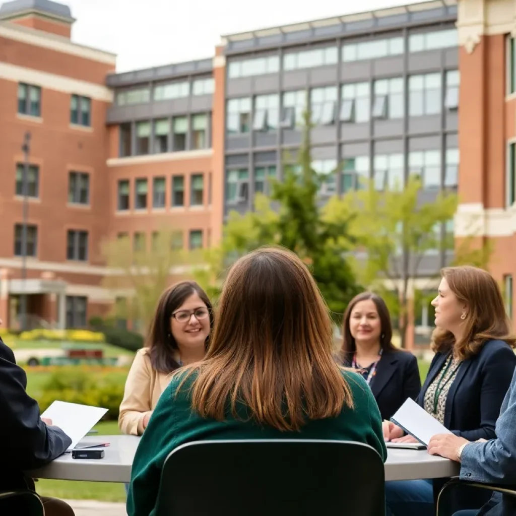 Discussion at Michigan State University about budget cuts