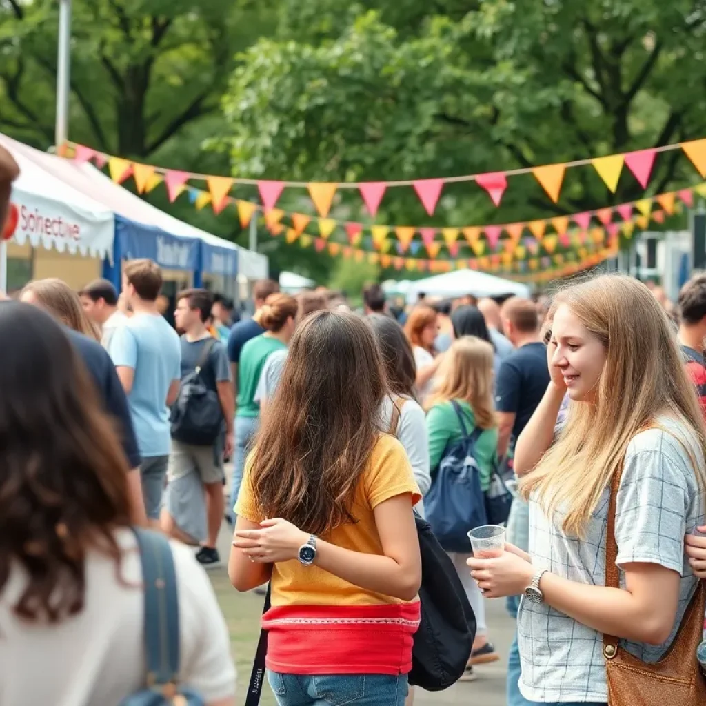 Students participating in Catapalooza at MSU