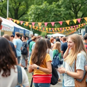 Students participating in Catapalooza at MSU