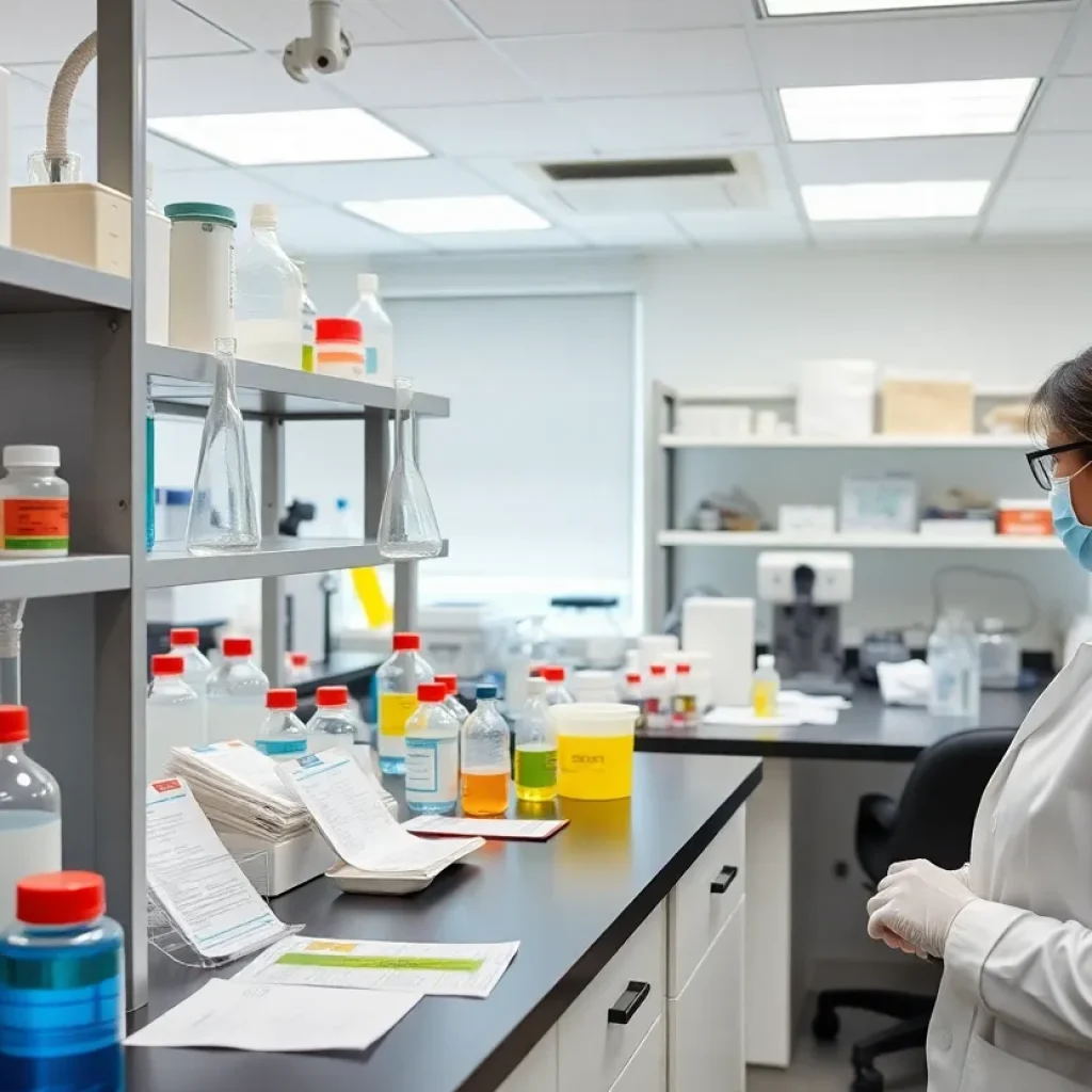 Laboratory safety protocols in use