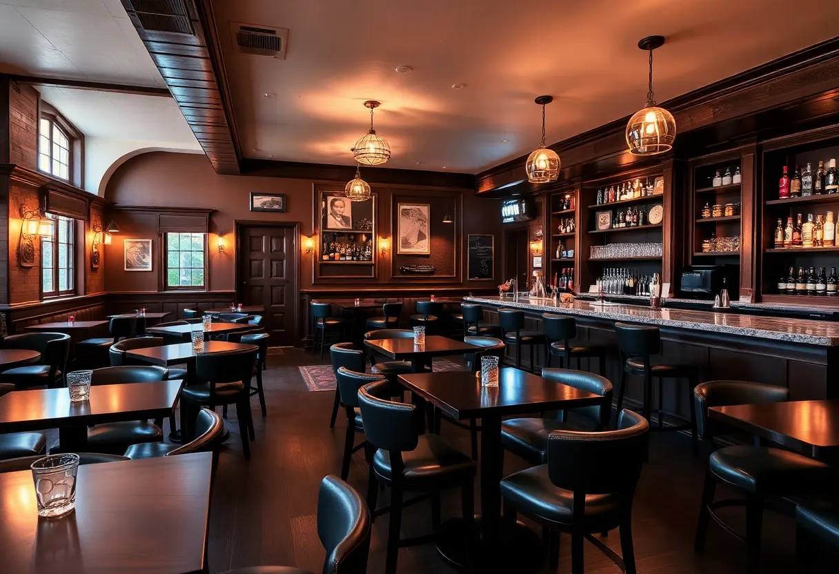 Cozy interior of Duke's Social House with a modern lounge setting.