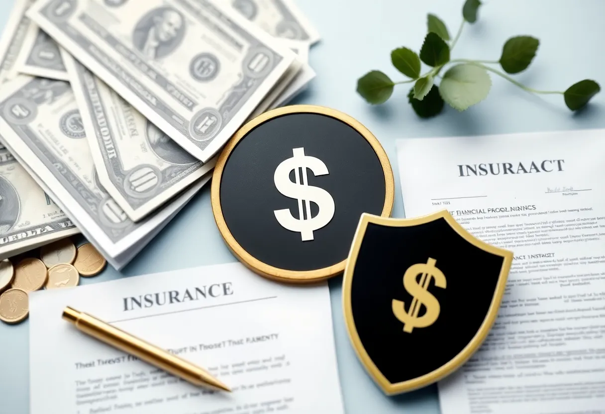 Abstract representation of financial trust and integrity