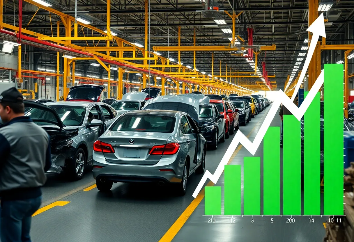Automotive manufacturing plant affected by tariffs