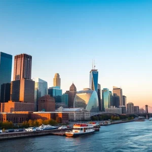 Skyline of Michigan representing diverse employers known for employee satisfaction.