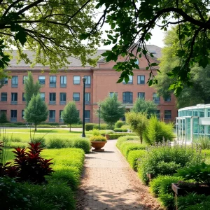 Horticulture lab at Michigan State University with focus on safety protocols in pesticide use.