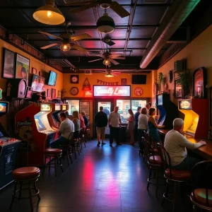 Interior view of The Wurst Bar in Ypsilanti