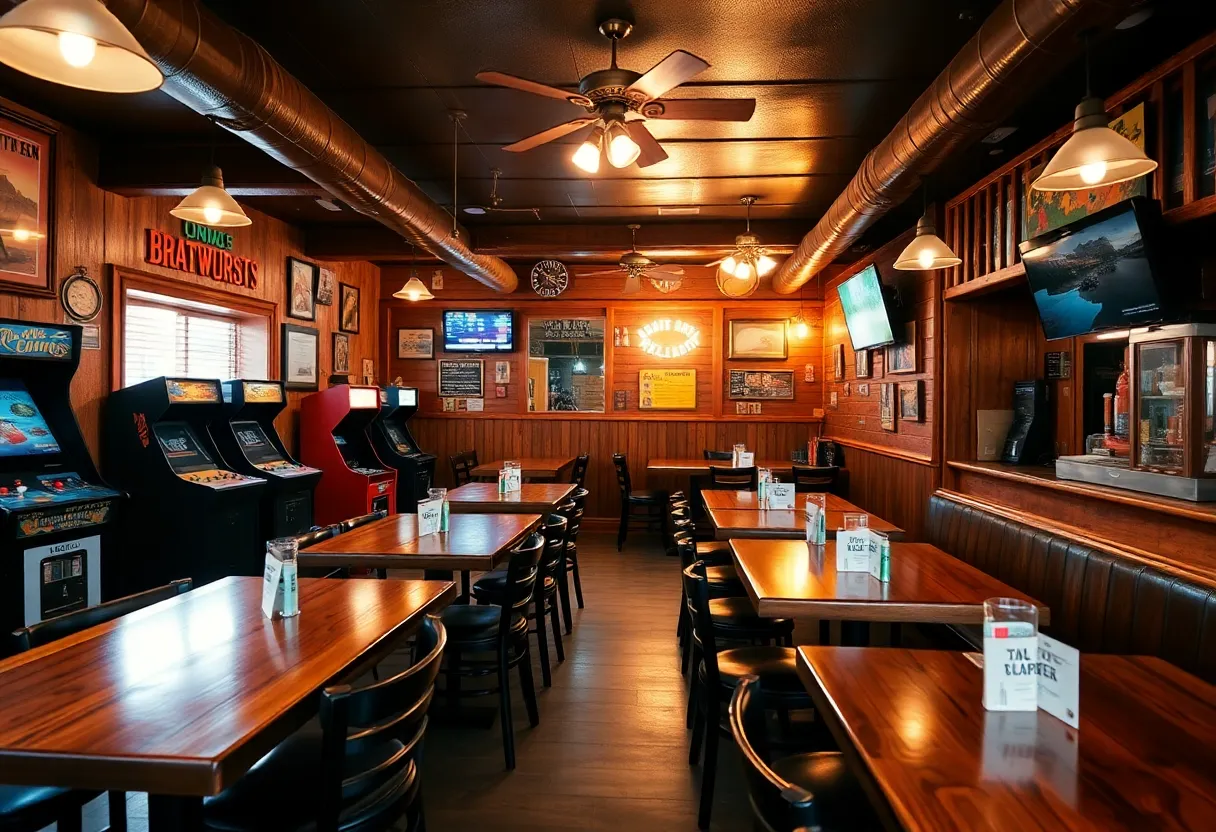 Interior of the Wurst Bar in Ypsilanti
