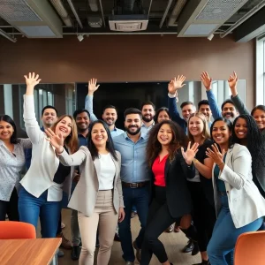 Professionals celebrating new leadership at The ADVERTISING Club of New York