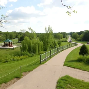 Completed Iron Belle Trail segment at Belle Isle State Park