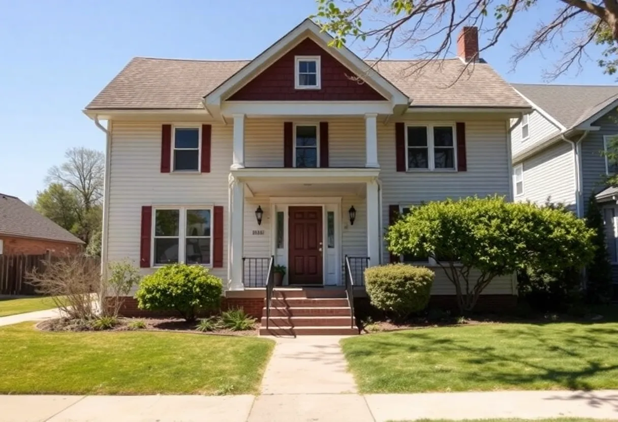 Fixer-upper house waiting for renovation
