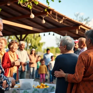 A vibrant community gathering symbolizing legacy and togetherness.