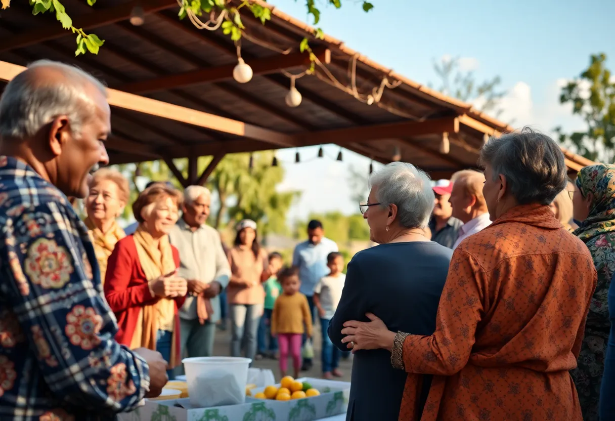 A vibrant community gathering symbolizing legacy and togetherness.