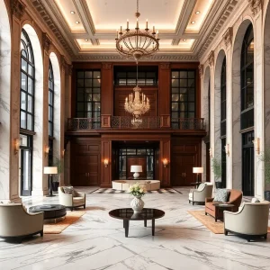 Exterior view of the renovated Dearborn Inn highlighting its historical architecture