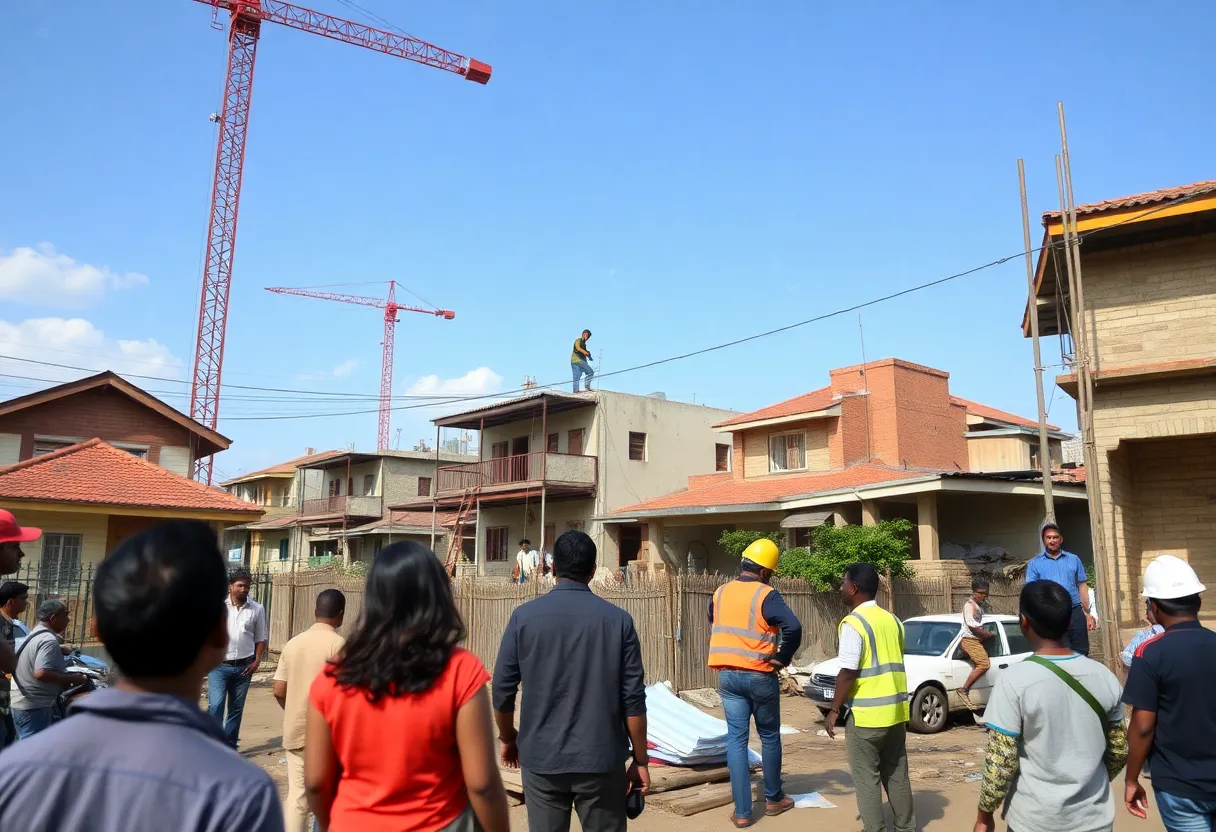 Renovation activity in a Detroit neighborhood