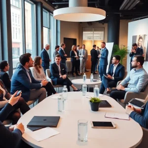 Participants at a digital marketing seminar in Milan.