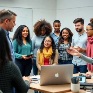 Students in Duke University's Building Global Audiences class