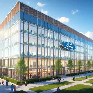 Architectural design of Ford's new headquarters in Dearborn