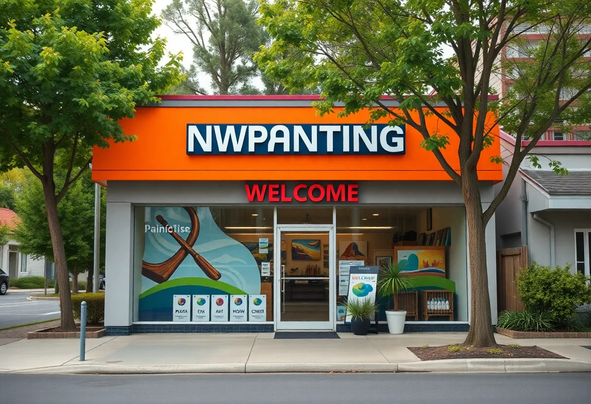 Exterior view of JMJ Painting location in Novi, Michigan