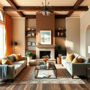 A family home in the midst of renovations, showcasing tools and a warm atmosphere.