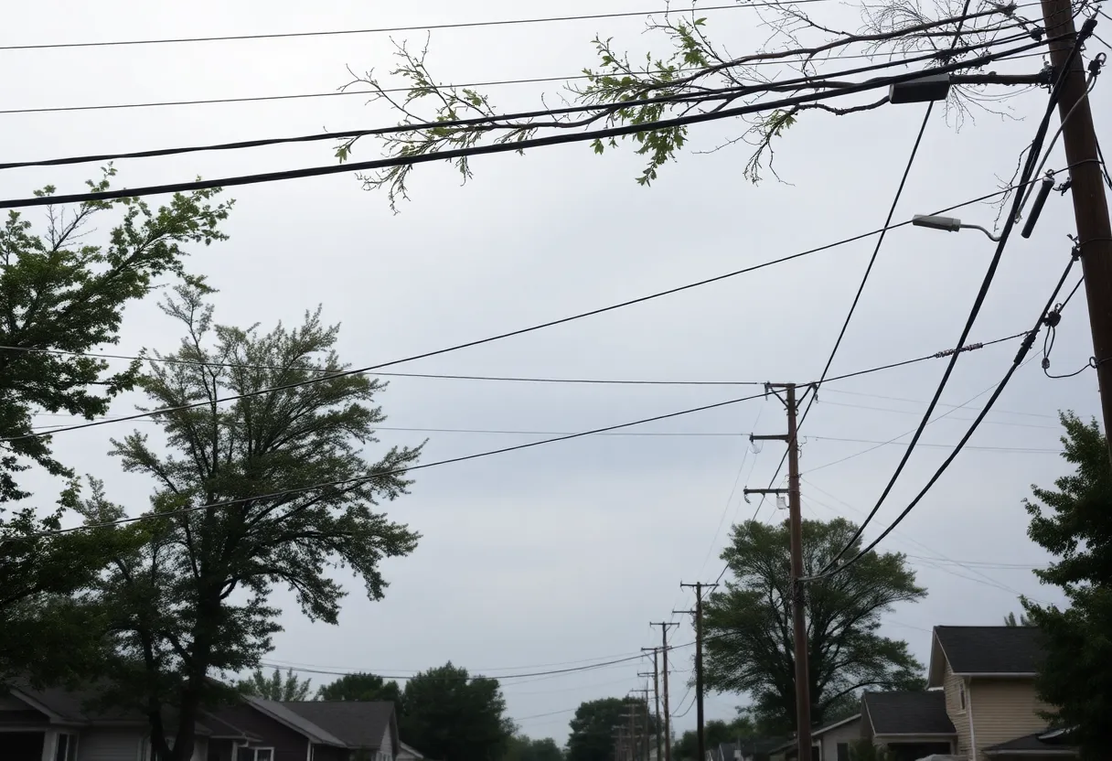 Michigan neighborhoods affected by storm and power outages