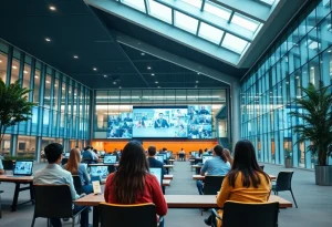 Students participating in online MBA classes at Michigan State University