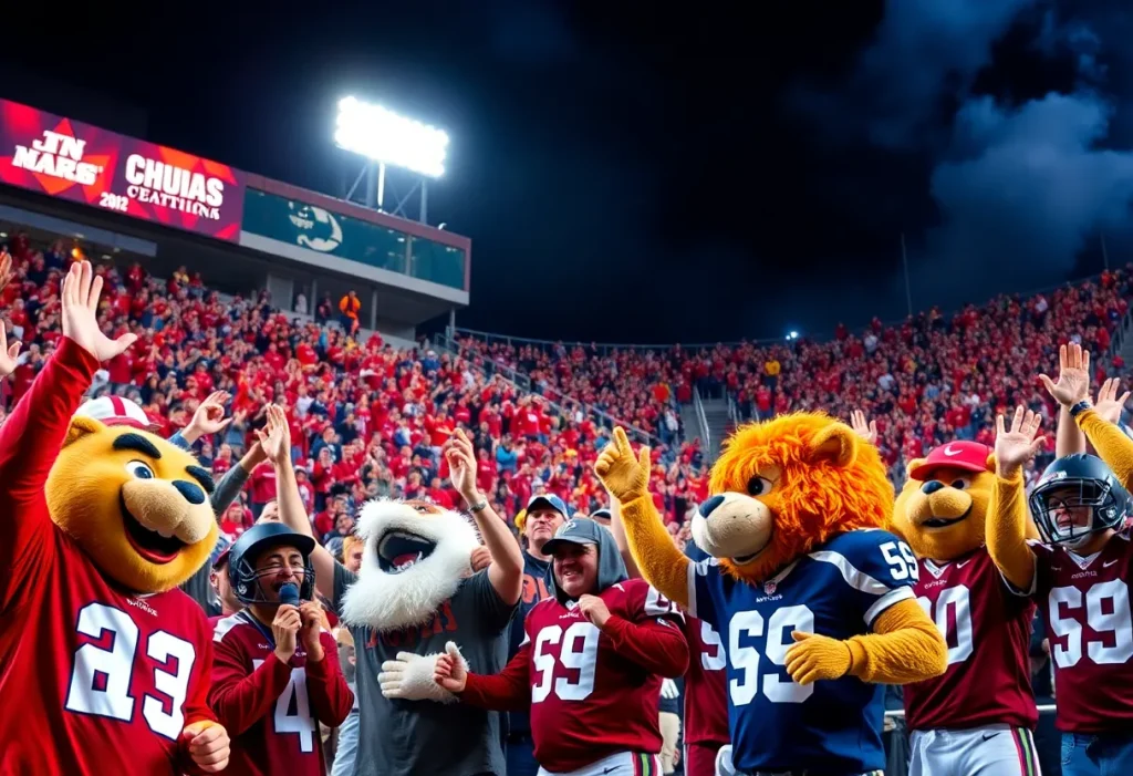 Rivalry football game between Michigan State Spartans and Michigan Wolverines.