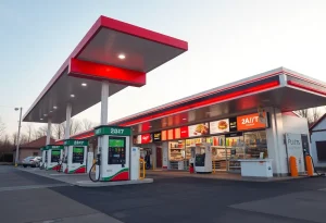 Exterior view of the new Sheetz gas station and convenience store in New Baltimore.