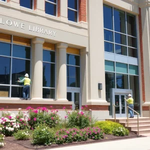 Rendering of the renovated Skillman Branch Library in Detroit
