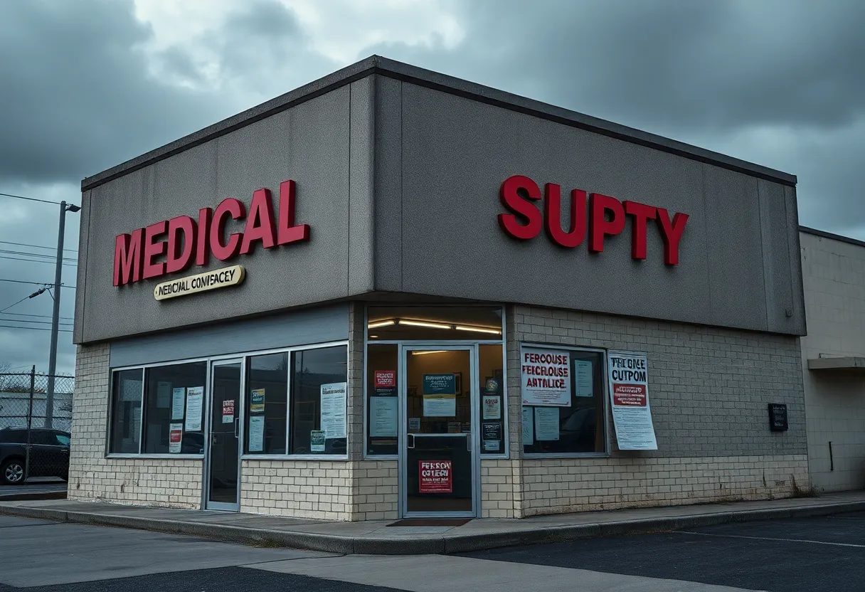 SLI Medical Company building showing signs of financial distress