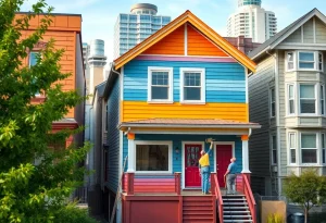Exterior painting and renovations in Seattle neighborhood