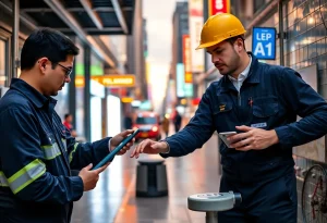 Innovative plumbing tools and smart technology in a home renovation setting.