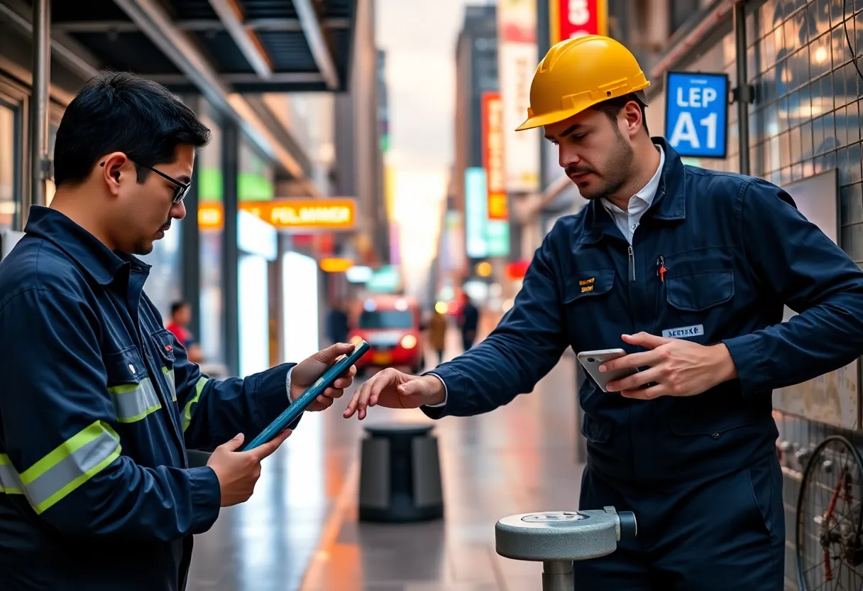 Innovative plumbing tools and smart technology in a home renovation setting.