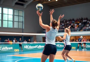 Brighton Bulldogs playing volleyball