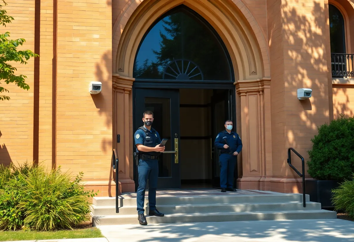 Church with enhanced security measures