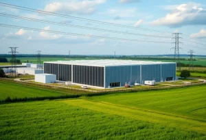 Proposed data center in Southeast Michigan with rural landscape