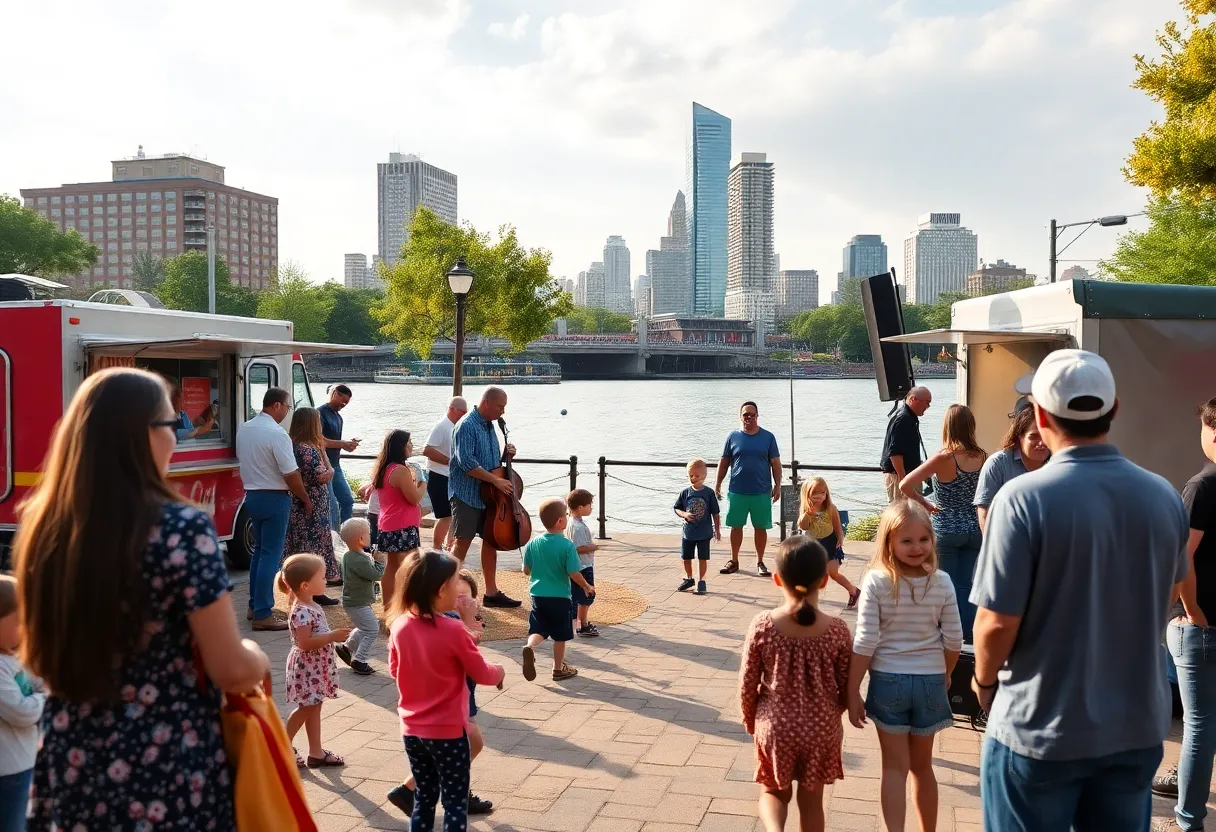 People at the Ralph C. Wilson Jr. Park Grand Opening Celebration