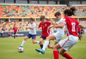 Dexter team competing against Novi Wildcats in a high school soccer match.