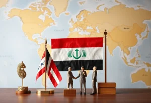 Symbolic representation of U.S.-Iraq diplomatic relations