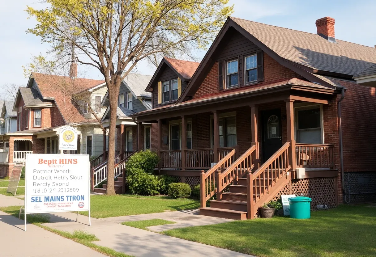 Community members discussing housing renovation in District 7