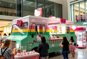 Hello Kitty Café Truck at Twelve Oaks Mall in Novi