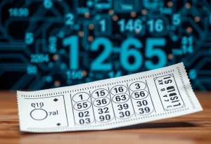 Lottery ticket with AI-generated numbers