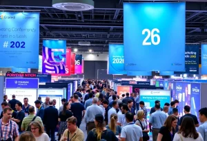 People networking at marketing conferences in 2026.