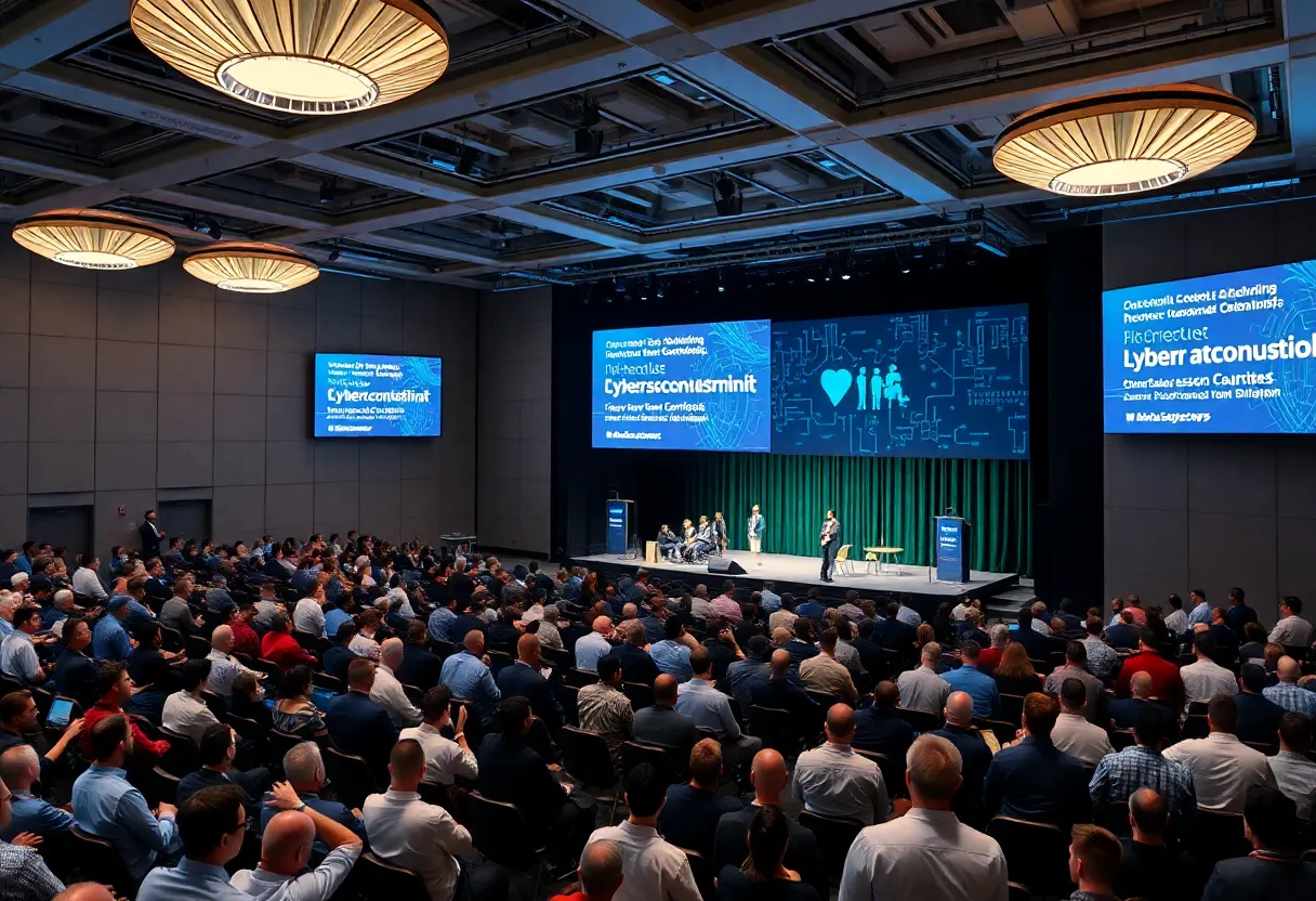 Conference attendees at the Michigan Cyber Summit